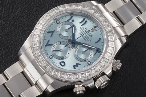 rolex daytona blue arabic|rolex arabic numerals price.